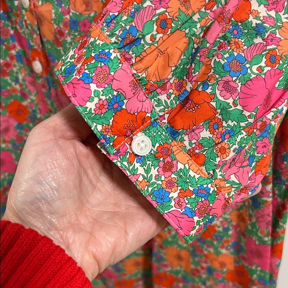 J Crew Liberty Floral Shift Shirt Dress - Picture 4 of 7